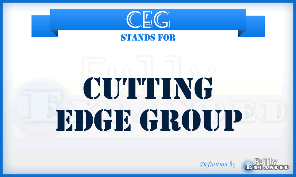 CEG - Cutting Edge Group