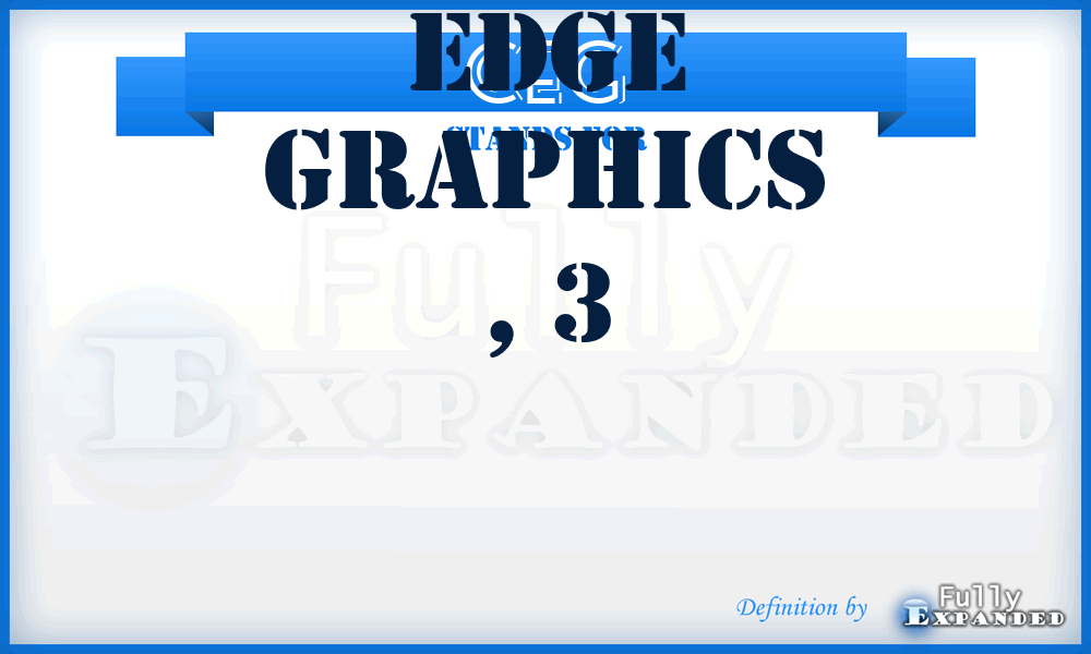 CEG - continuous edge graphics
, 3