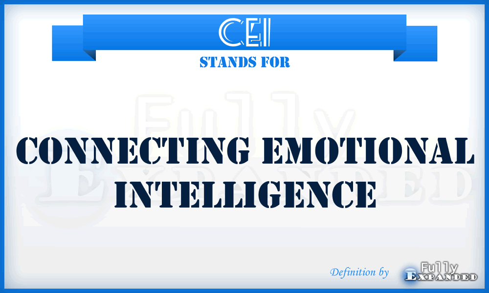 CEI - Connecting Emotional Intelligence