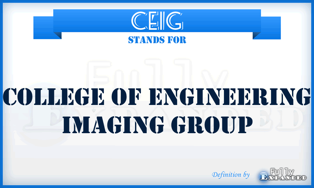 CEIG - College of Engineering Imaging Group