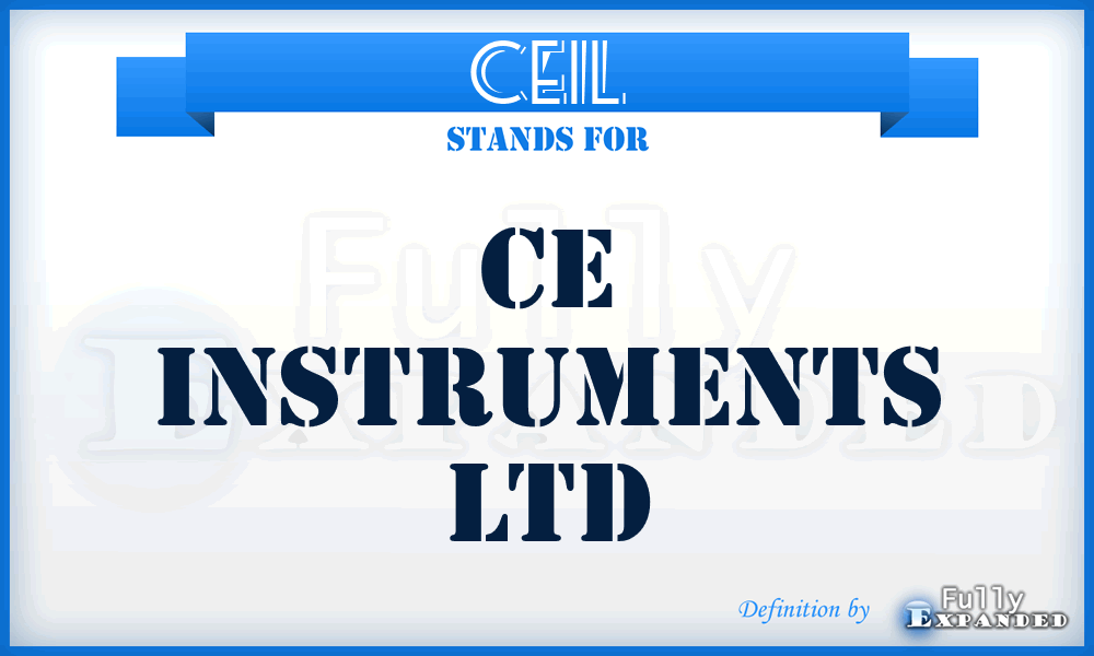 CEIL - CE Instruments Ltd