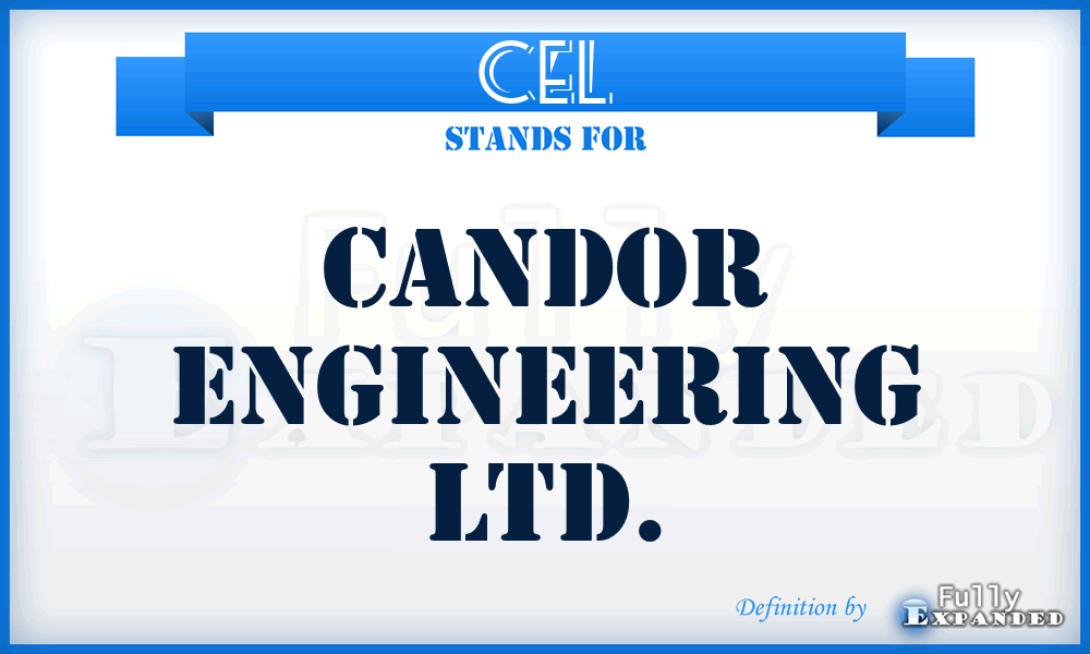 CEL - Candor Engineering Ltd.