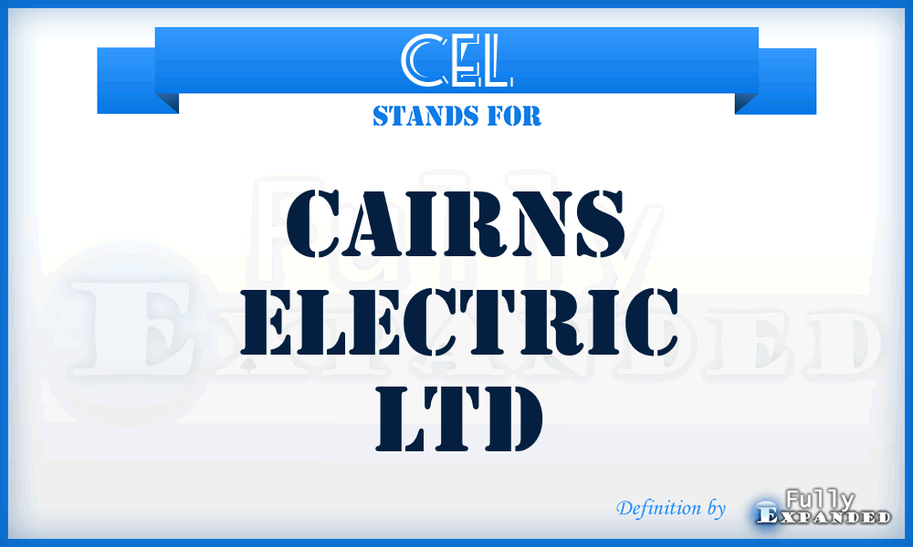 CEL - Cairns Electric Ltd