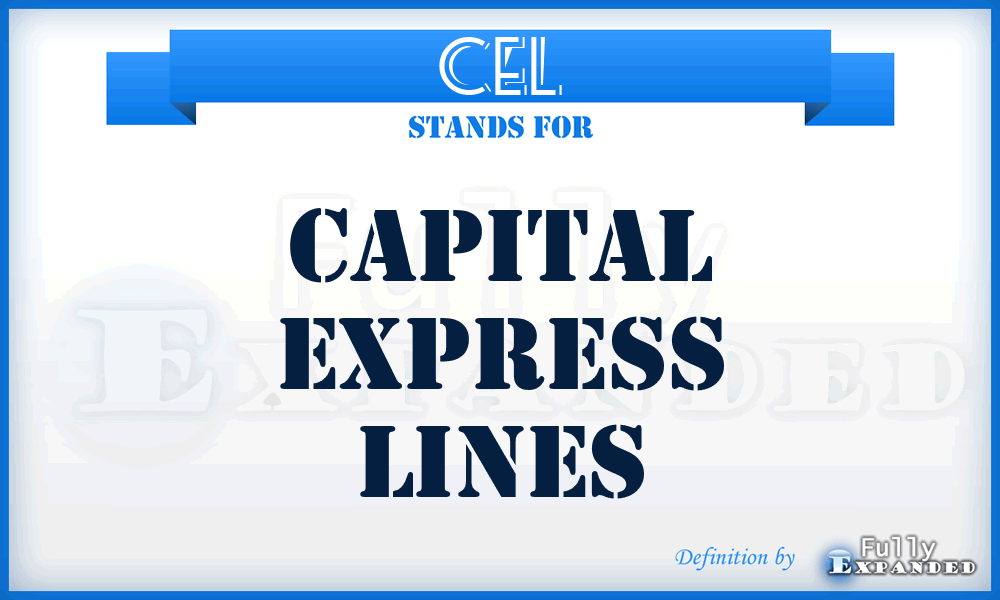 CEL - Capital Express Lines