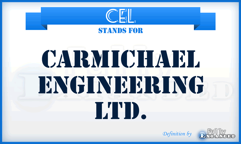CEL - Carmichael Engineering Ltd.