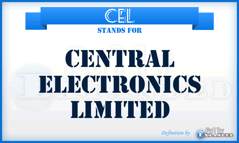 CEL - Central Electronics Limited