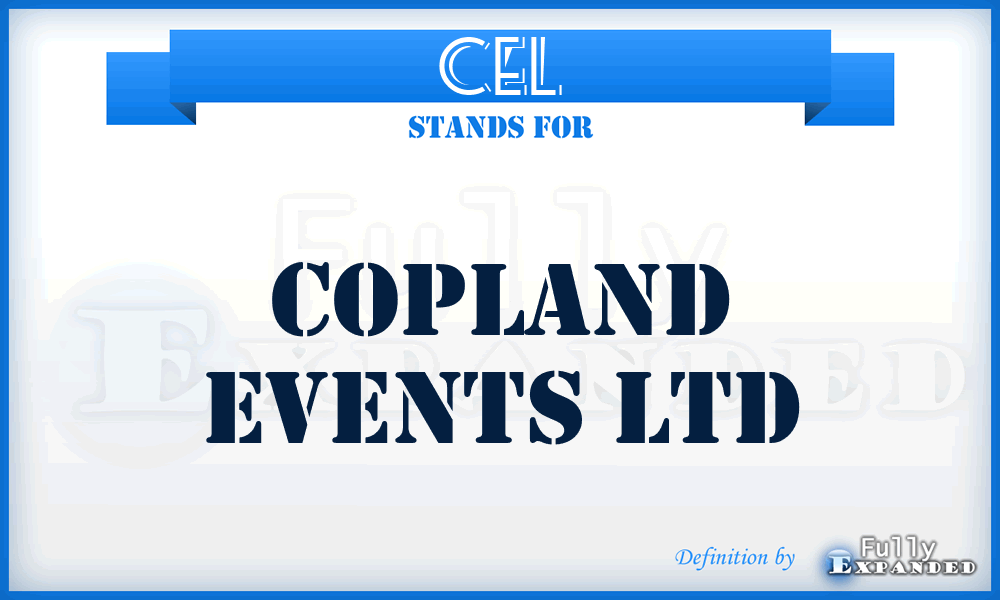 CEL - Copland Events Ltd