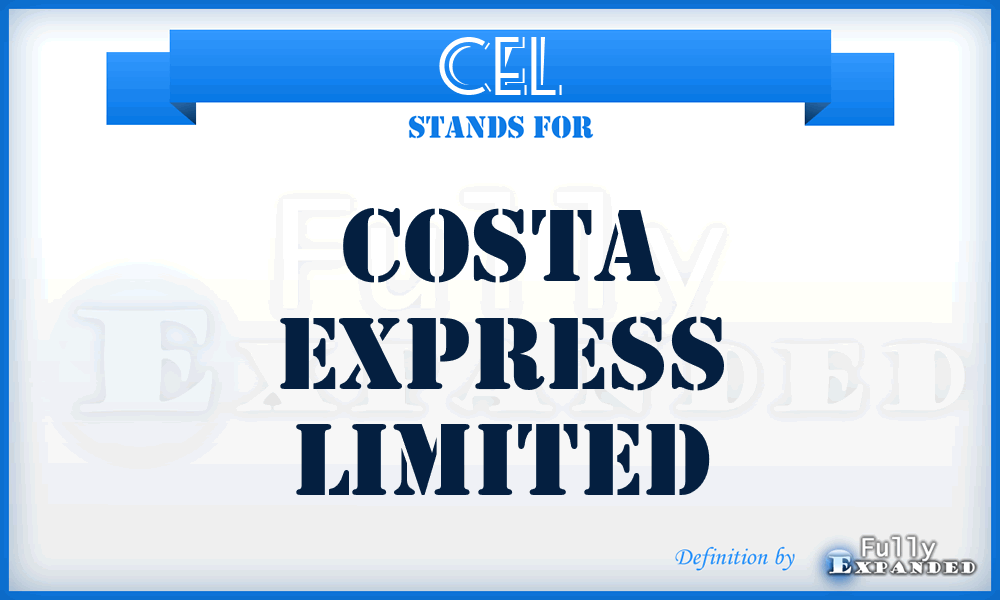 CEL - Costa Express Limited