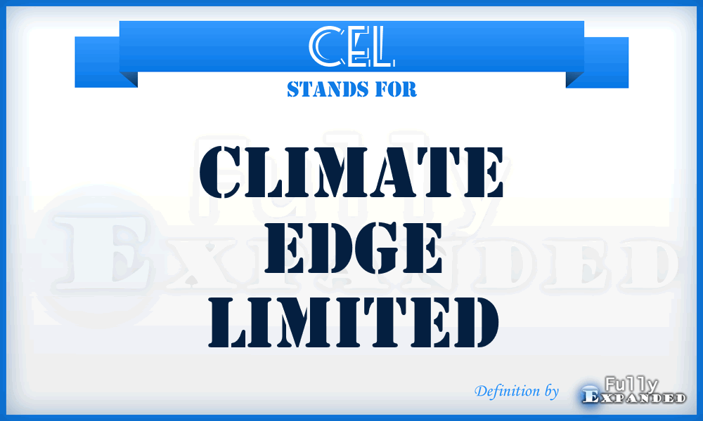 CEL - Climate Edge Limited
