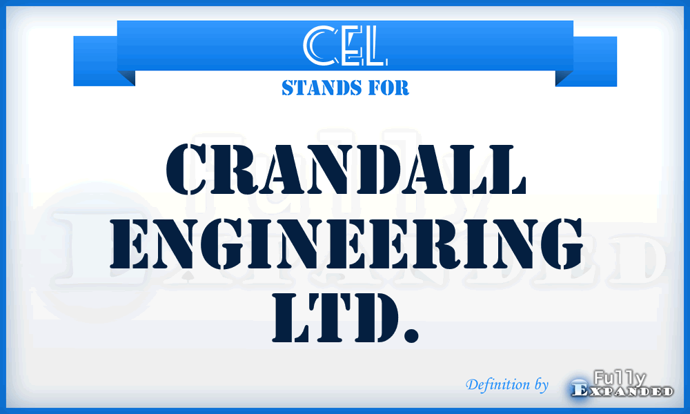 CEL - Crandall Engineering Ltd.