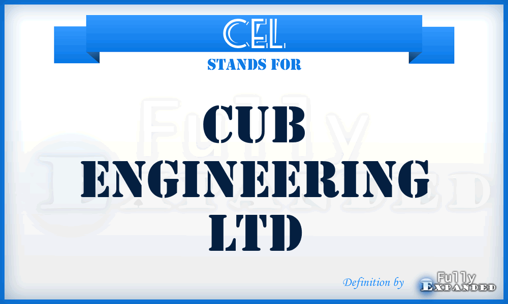 CEL - Cub Engineering Ltd