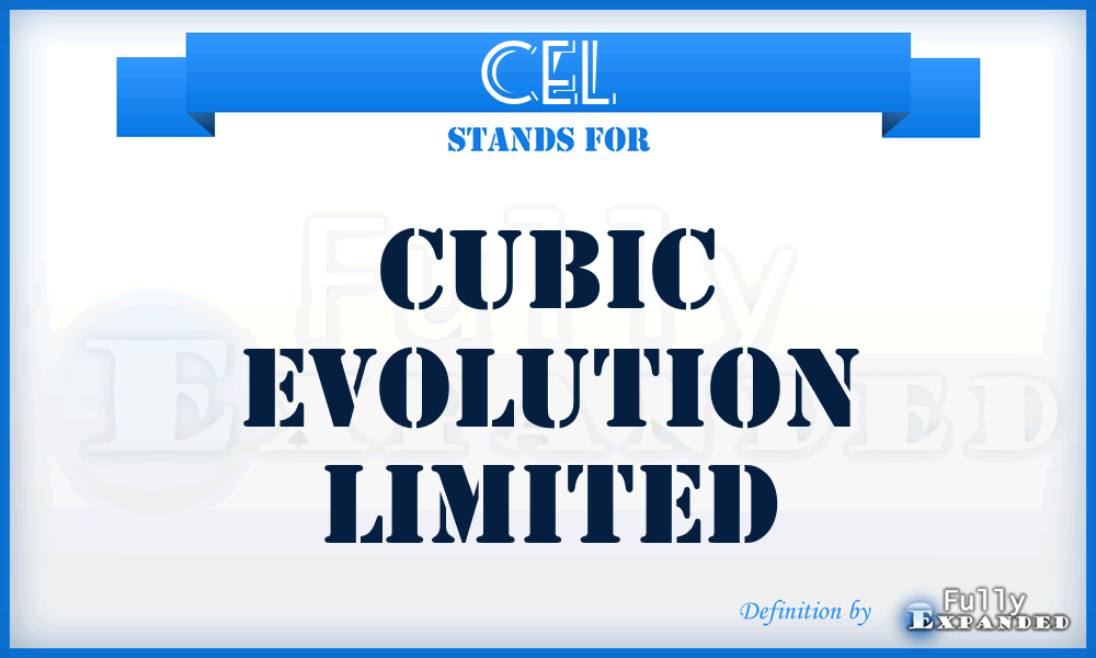 CEL - Cubic Evolution Limited