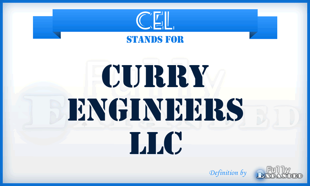 CEL - Curry Engineers LLC