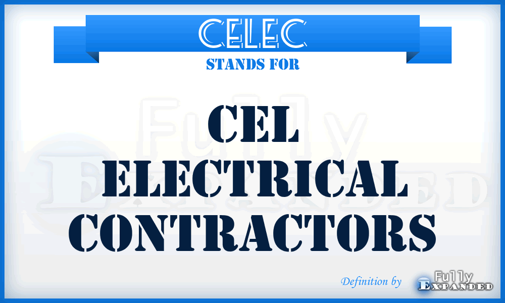 CELEC - CEL Electrical Contractors