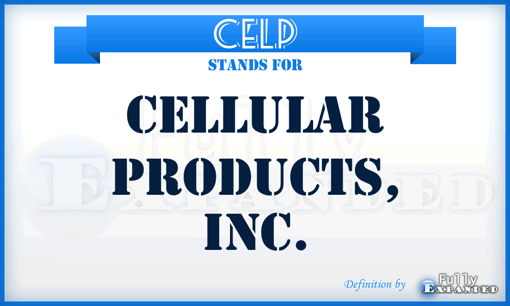 CELP - Cellular Products, Inc.