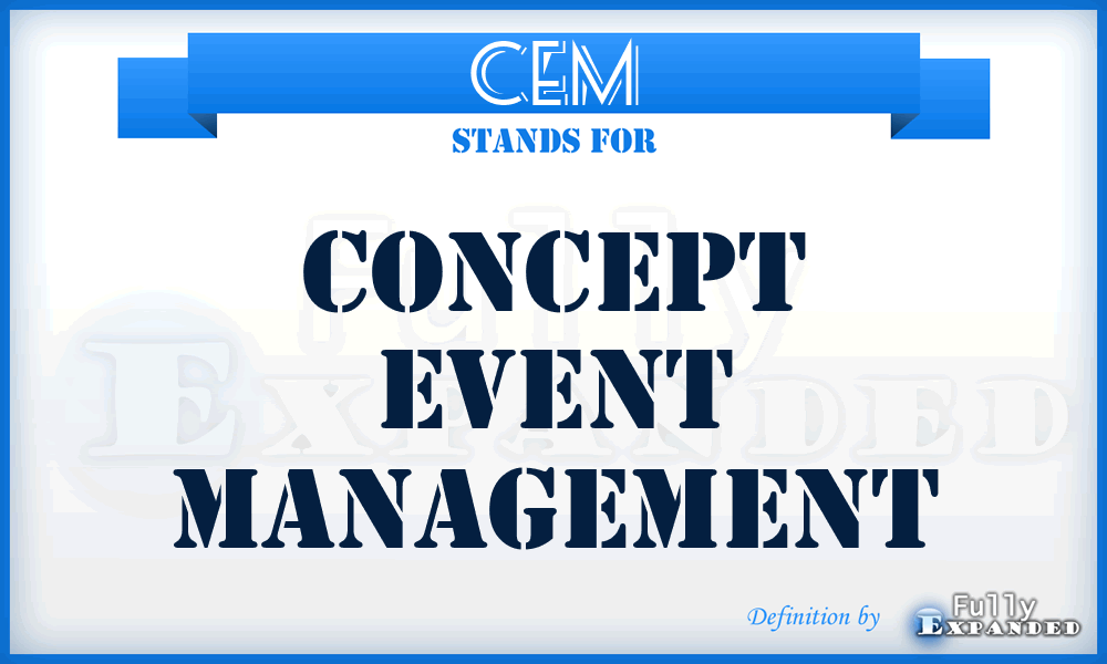 CEM - Concept Event Management