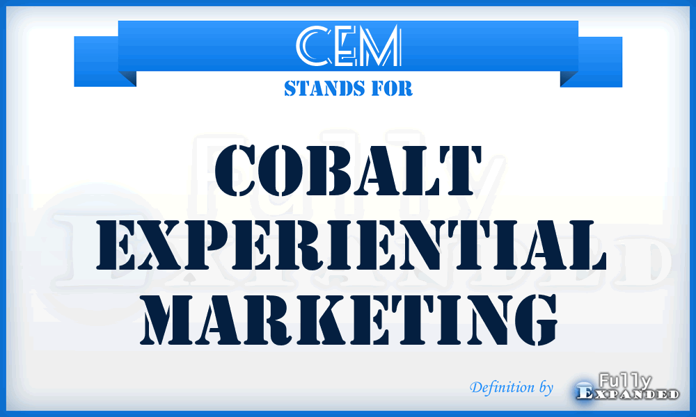 CEM - Cobalt Experiential Marketing