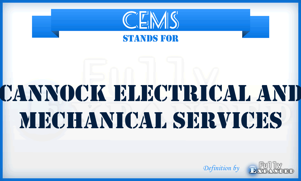 CEMS - Cannock Electrical and Mechanical Services