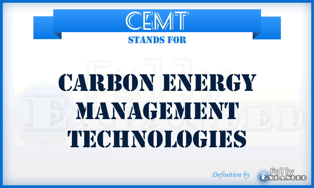 CEMT - Carbon Energy Management Technologies