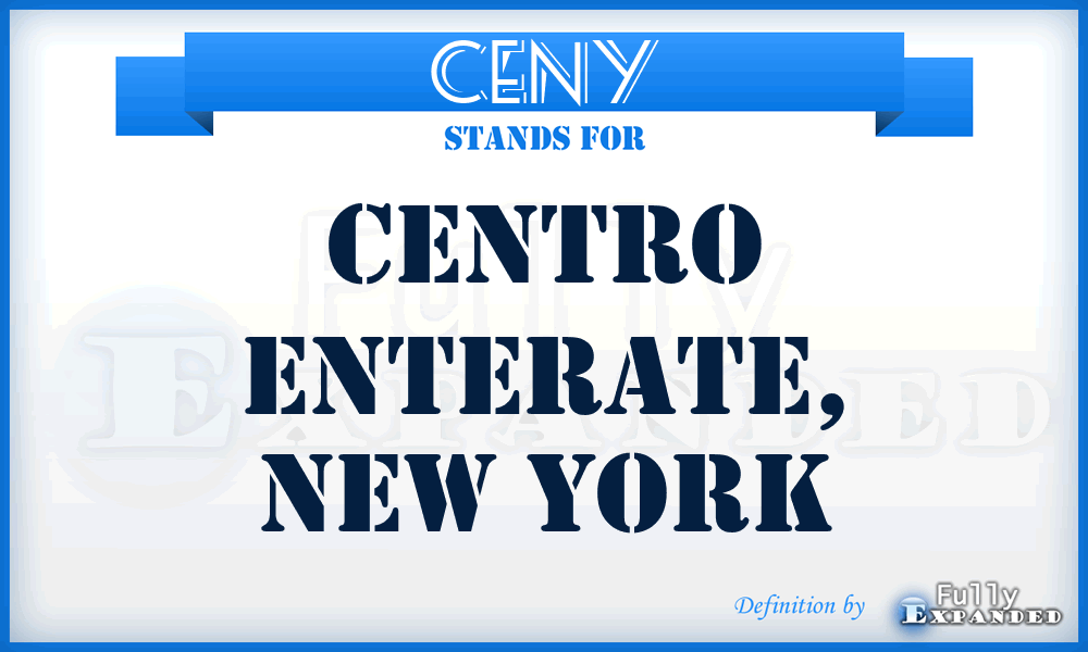 CENY - Centro Enterate, New York