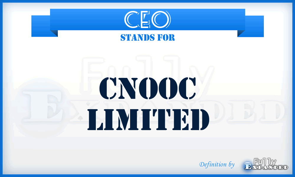 CEO - CNOOC Limited