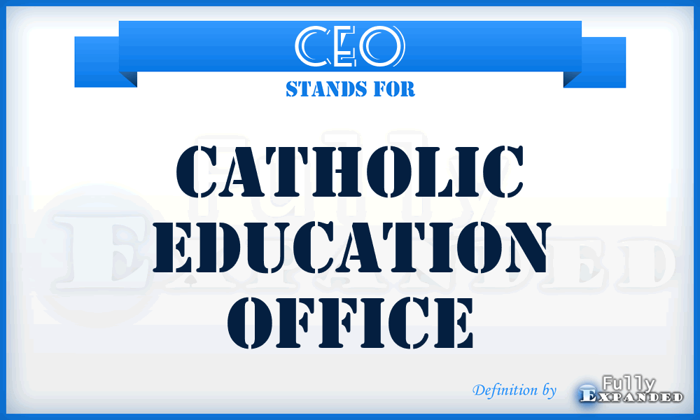 CEO - Catholic Education Office