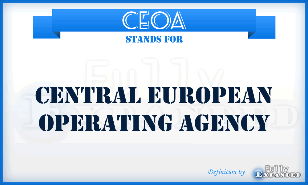CEOA - Central European Operating Agency