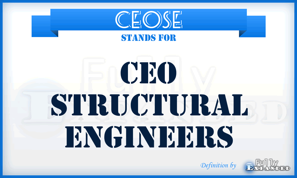 CEOSE - CEO Structural Engineers