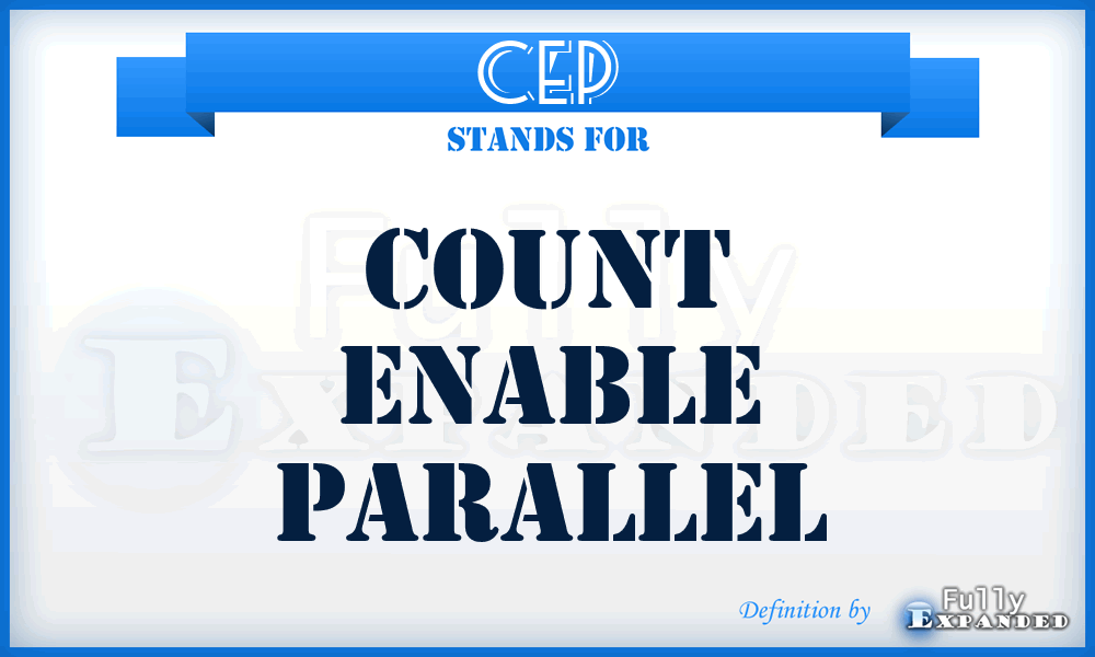 CEP - Count Enable Parallel