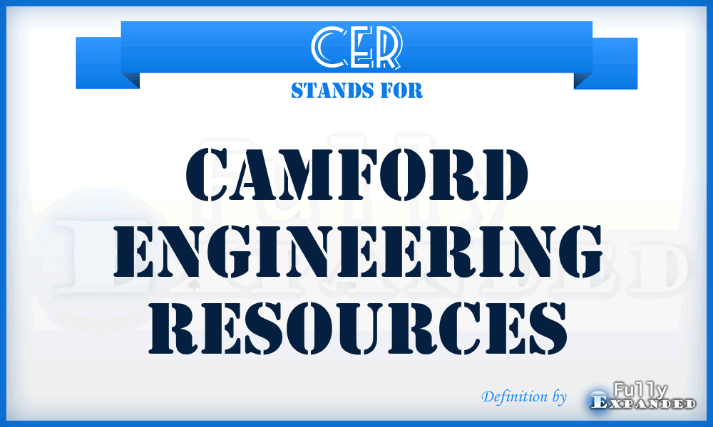 CER - Camford Engineering Resources