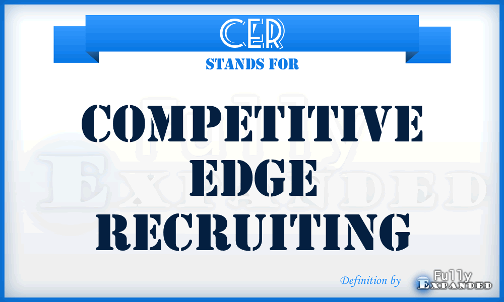 CER - Competitive Edge Recruiting