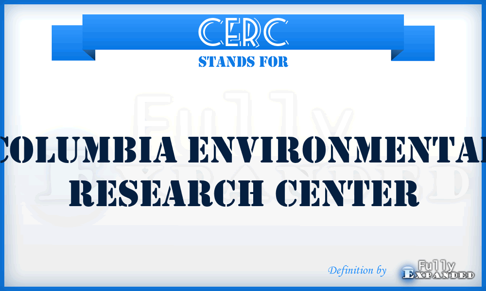 CERC - Columbia Environmental Research Center