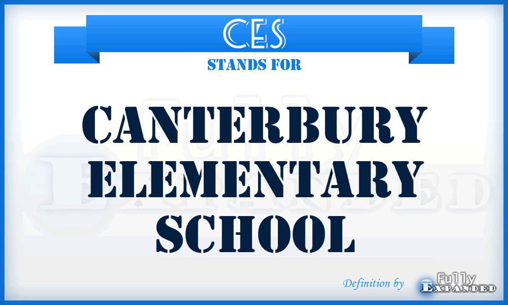 CES - Canterbury Elementary School