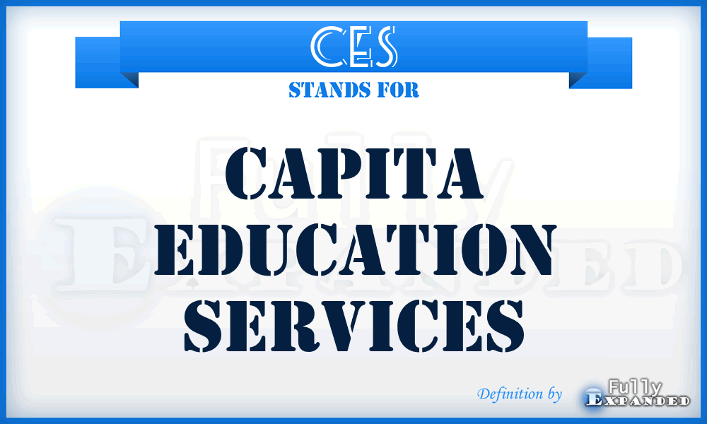 CES - Capita Education Services