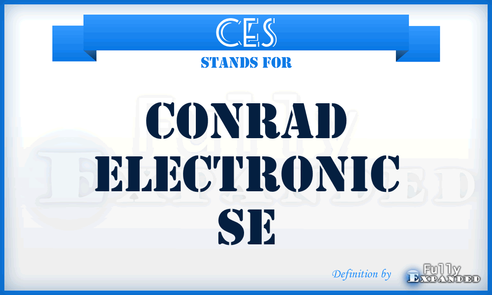 CES - Conrad Electronic Se