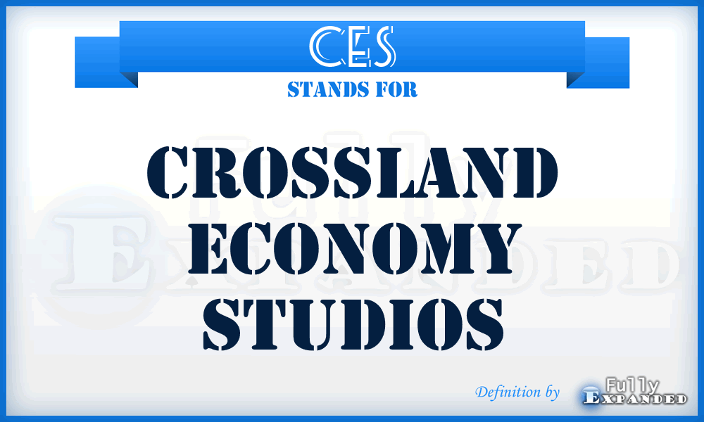 CES - Crossland Economy Studios
