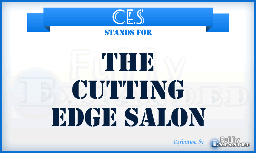 CES - The Cutting Edge Salon