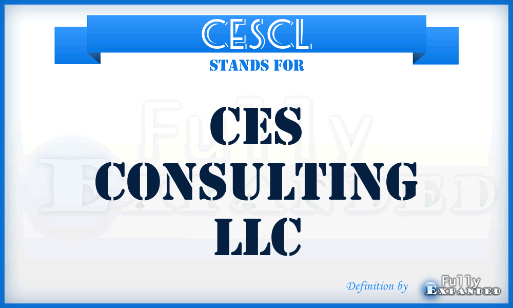 CESCL - CES Consulting LLC