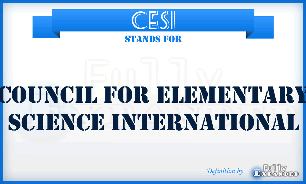 CESI - Council For Elementary Science International