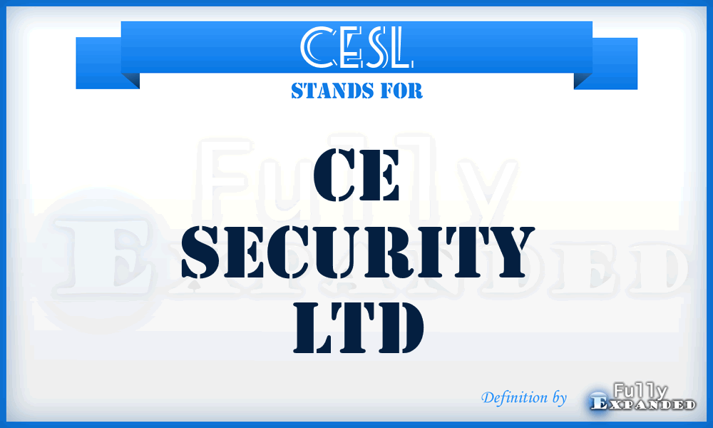 CESL - CE Security Ltd