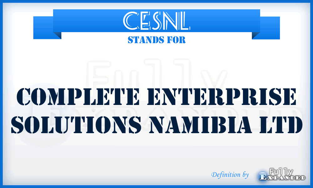 CESNL - Complete Enterprise Solutions Namibia Ltd