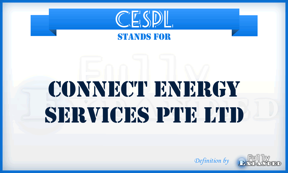 CESPL - Connect Energy Services Pte Ltd