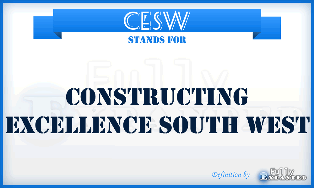 CESW - Constructing Excellence South West