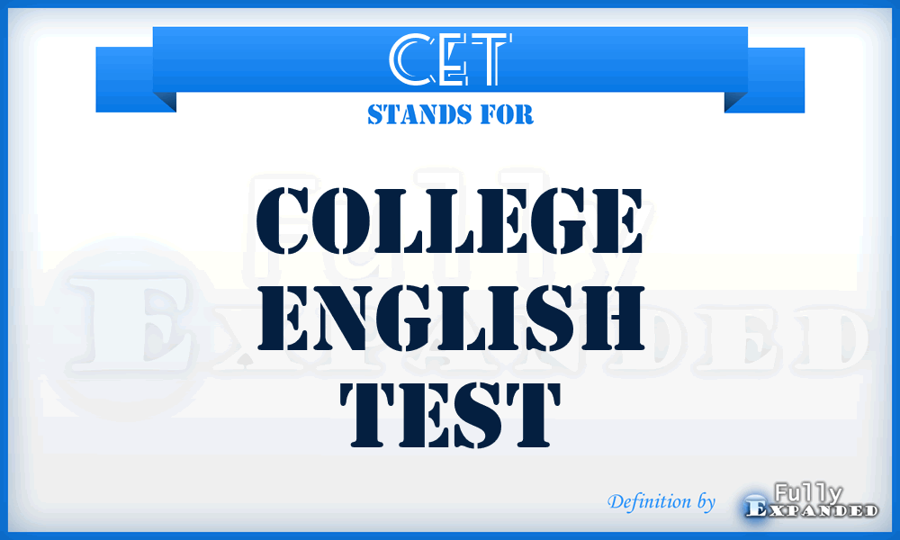 CET - College English Test
