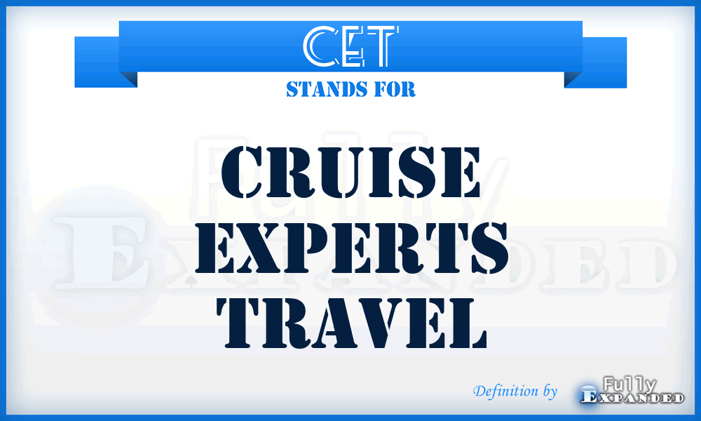 CET - Cruise Experts Travel
