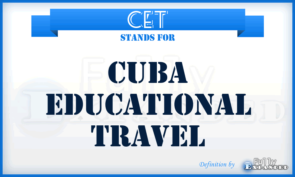 CET - Cuba Educational Travel