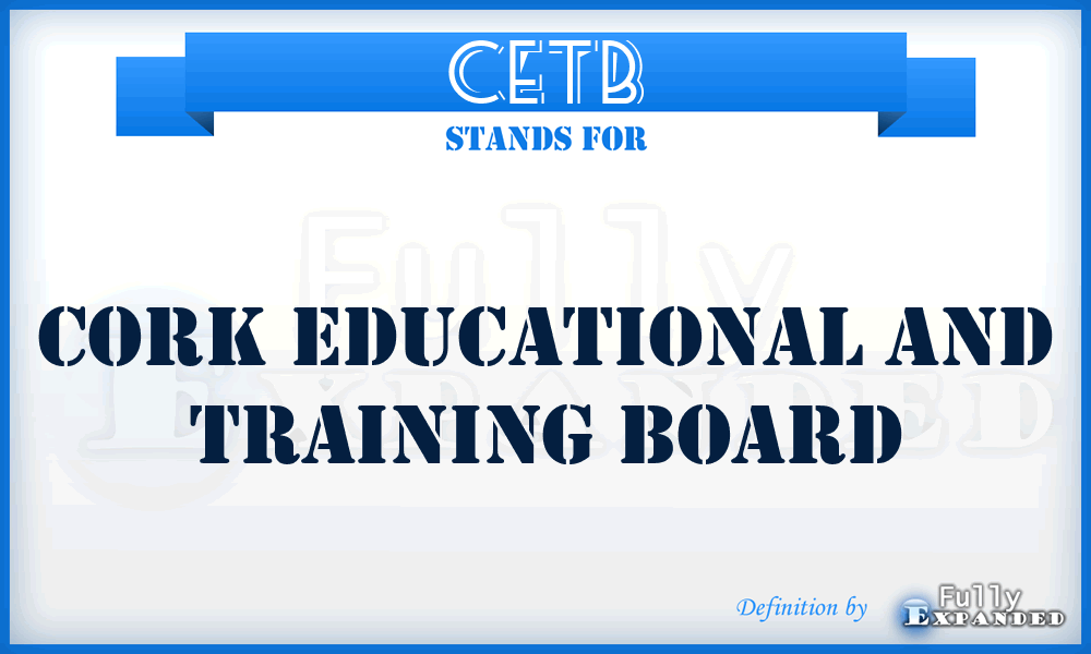 CETB - Cork Educational and Training Board
