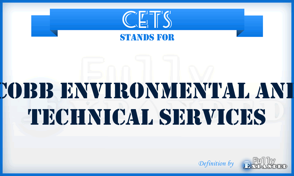 CETS - Cobb Environmental and Technical Services