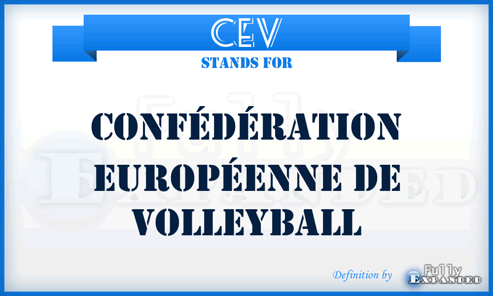 CEV - Confédération Européenne de Volleyball