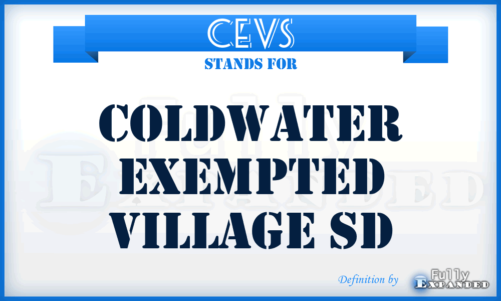CEVS - Coldwater Exempted Village Sd
